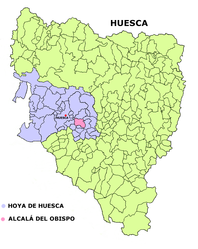 Alcalá del Obispo – Mappa