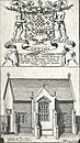 Bodowen chapel built 1661, also coat of arms of Sir Arthur Owen, 3rd Baronet.[16]