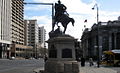 View of the South African War Memorial, looking West along North Terrace, circa 2008.