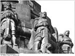 Wächterfiguren (Guards), encircling the dome of the Völkerschlachtdenkmal.