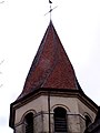 Clocher tors de l'église de Ceyzériat (Ain, France)