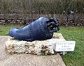 Cloche vestige de l'incendie du 21 juillet 1944.