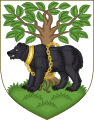 The arms of Berwickshire, Scotland: Bear and Wych Elm