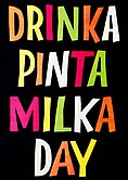 "Drinka pinta milka day" on a 1959 poster