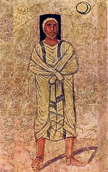 יהושע בציור קיר בבית הכנסת בדורה אירופוס, המאה ה-3