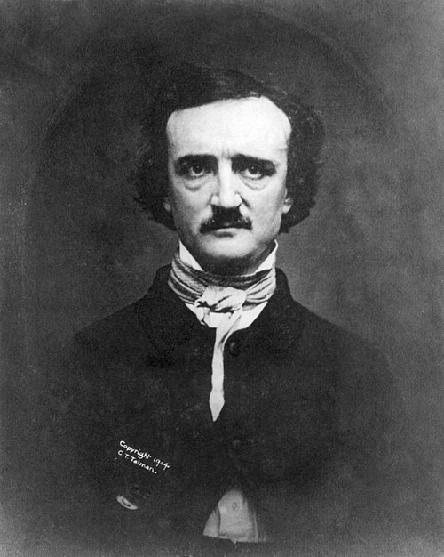 Boston native Edgar Allan Poe, noted author, poet, editor, and critic