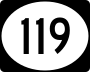 Highway 119 marker