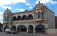 The Gaiety Theatre, Zeehan, constructed in 1898. Screened The Story of the Kelly Gang, considered the world's first feature length film, on its original run in 1907.