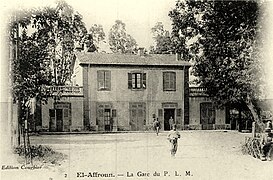 La gare d'El Affroun.