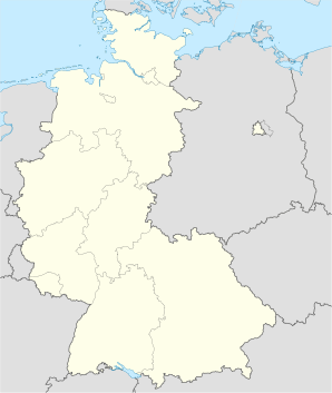 Localisation sur la carte d'Allemagne de l'Ouest