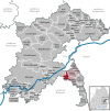 Lage der Gemeinde Hüttisheim im Alb-Donau-Kreis