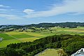 原の辻遺跡（中央部）の位置する深江田原平野