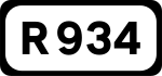 R934 road shield}}