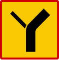 Course of the main road