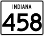 State Road 458 marker