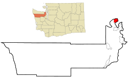 Location of Port Townsend, Washington