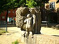 A corner sculpture at Blågårds Plads, 1916