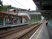 Town Centre stop (platforms shown on the image is recently disused)