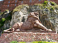 The Lion of Belfort commemorates the resistance of Belfort during the Franco-Prussian War.