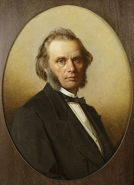 Ludwig Schwarz, 1870. Painting by Julie Wilhelmine Hagen-Schwarz, his wife.