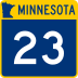 Trunk Highway 23 marker