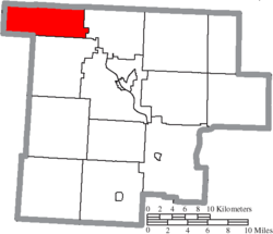 Location of York Township in Morgan County