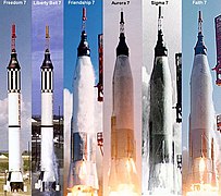 Mercury crewed launches
