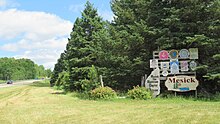 Road signage along M-115