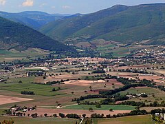 Vue panoramique de l'actuelle région du Sabinium.