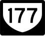 Highway 177 marker