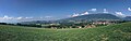 Panorama of the massif des Bornes and Bauges seen from Héry-sur-Alby