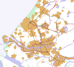 Zwijndrecht is located in Southwest Randstad