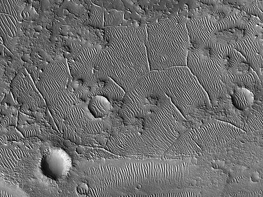 Ridges. This picture was named HiRISE picture of the day on March 29, 2024.
