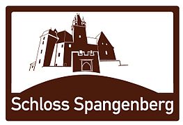 Schloss Spangenberg, touristische Unterrichtungstafel an einer Bundesfernstraße