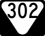 State Route 302 marker