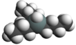 Spacefill model of tributyltin