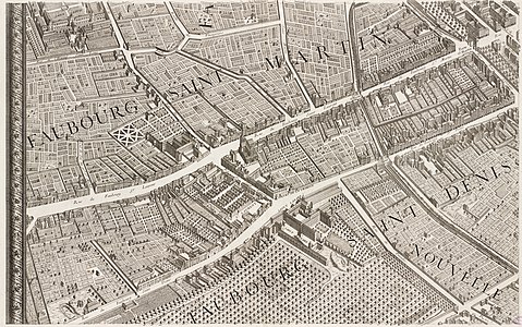 Turgot map of Paris, sheet 13, by Louis Bretez and Claude Lucas