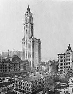 Woolworth Building at F. W. Woolworth Company, by Pictorial News Co.