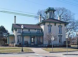 The historic William Upton House or simply the Upton House, located in the City Center on Dodge Park & Utica