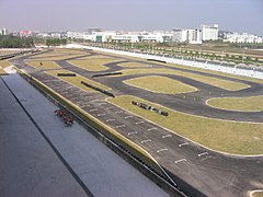 Le tracé du circuit de karting.