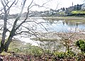 Le bourg de La Forêt-Fouesnant et la ria de l'Anse du Bourg vus de la « Cale Neuve ».