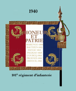 Drapeau modèle de 1940 (revers)