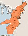 Washington appointed federal judges to 17 United States District Courts. Of these, 16 are pictured in the map above, while the 17th, the District of Tennessee, was created shortly before the end of his administration.