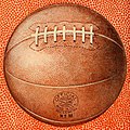 Image 8A Spalding basketball from 1922 (from History of basketball)