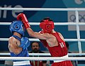 Sarawut Sukthet (Thailand; right) vs. Sultan Naeemi (Afghanistan) in the Preliminary Round 1 match