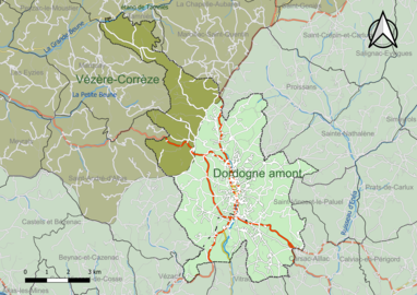 Carte en couleur présentant le(s) SAGE couvrant le territoire communal