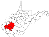 County distribution map.