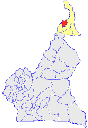 Department location in Cameroon