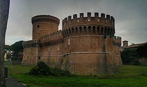 The Castle of Julius II in Ostia Antica.