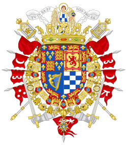 Coat of arms of Jacobo Fitz-James Stuart y Falcó as Duke of Alba